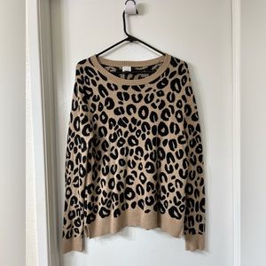 Target leopard print sweater size XL